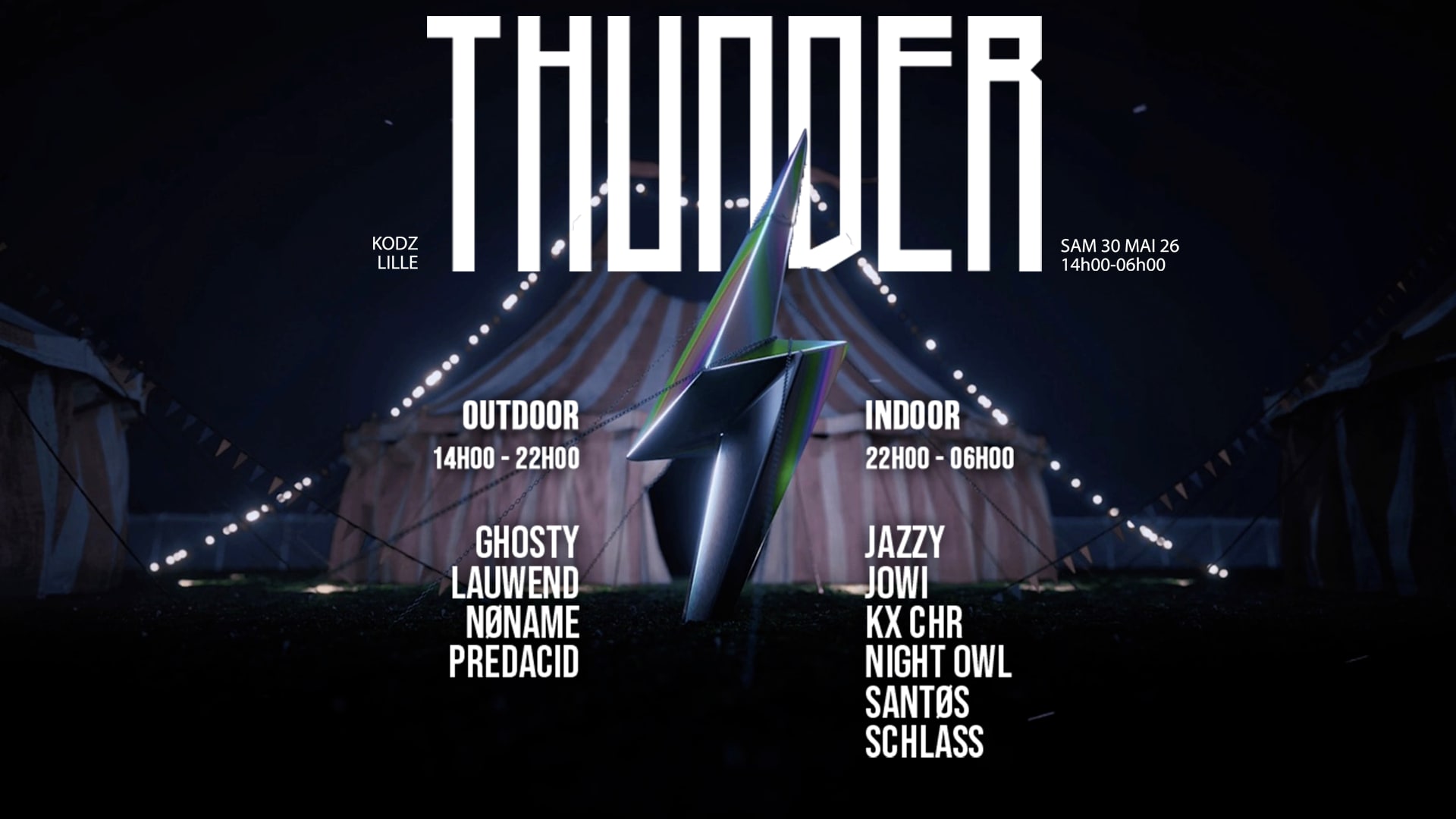 Kodz Open Air x Thunder : Jazzy, Jowi, KX CHR