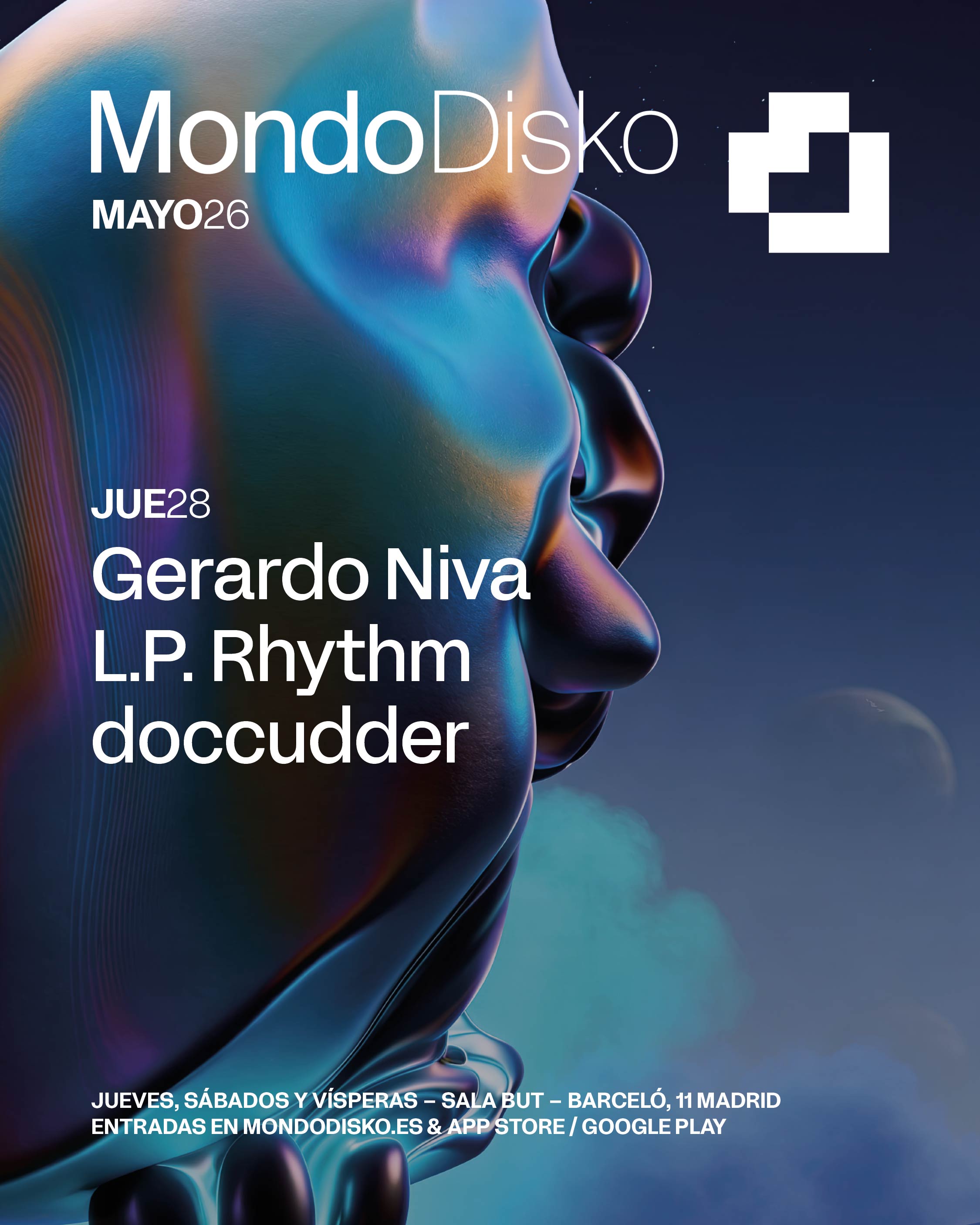 Gerardo Niva, L.P. Rhythm, doccudder @ Mondo Disko