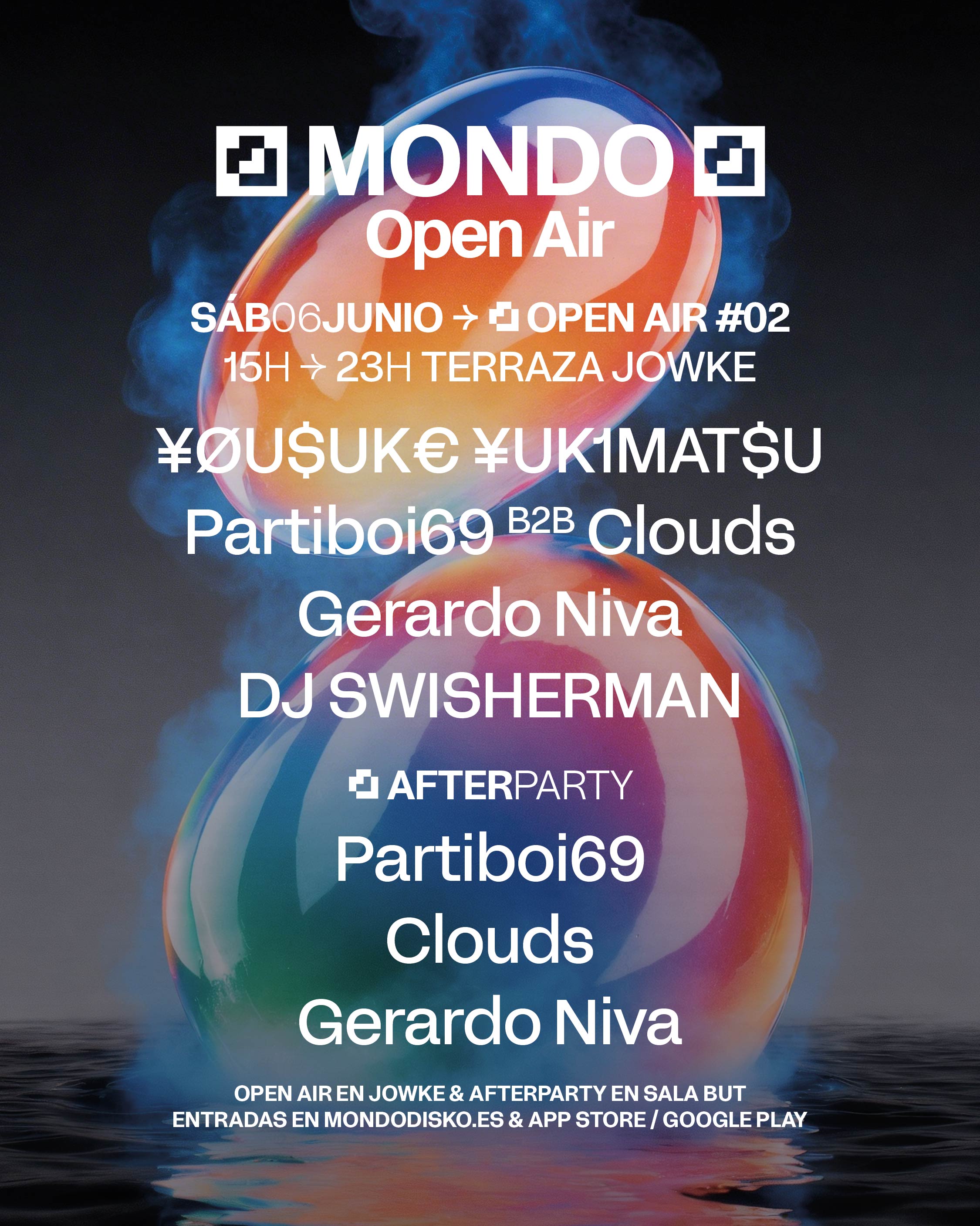 Mondo Open Air #02 : ¥ØU$UK€ ¥UK1MAT$U, Partiboi69 b2b Clouds