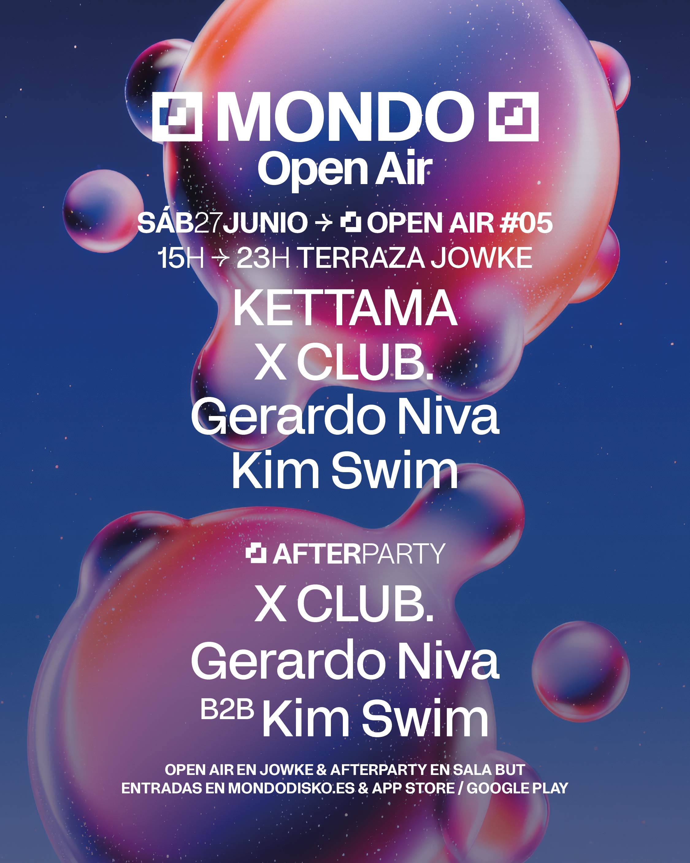 Mondo Open Air #05 : Kettama, X Club., Kim Swim