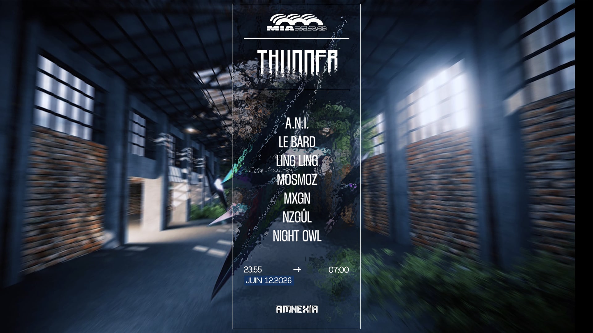 Thunder au Mia Mao : A.N.I., Le Bard, Ling Ling, Mxgn, Nzgul