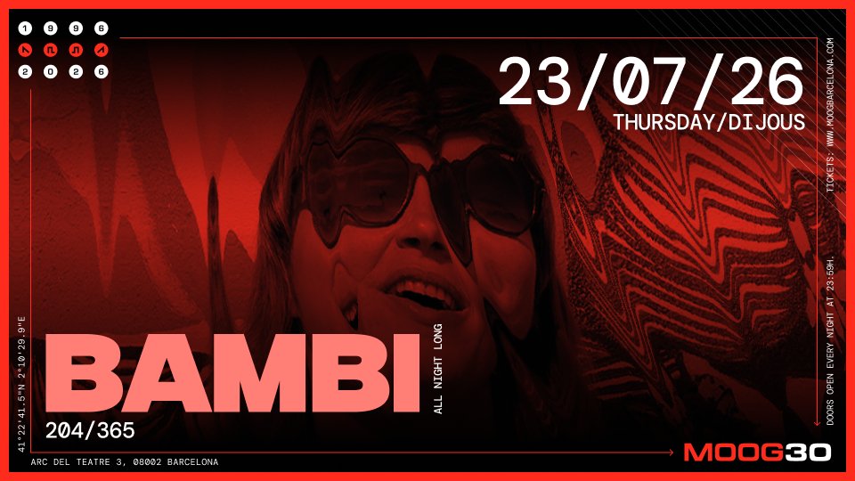 Bambi at Moog Club Barcelona