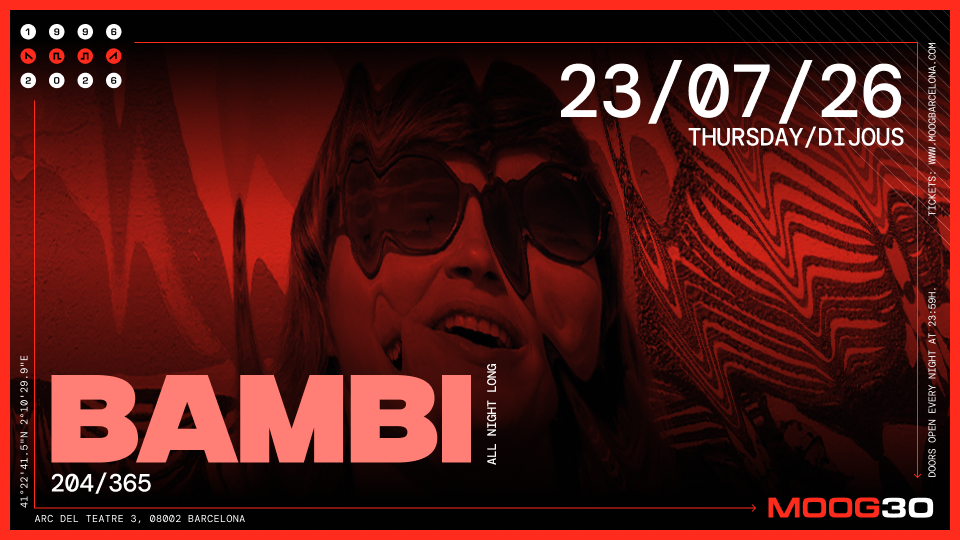 Bambi at Moog Club Barcelona