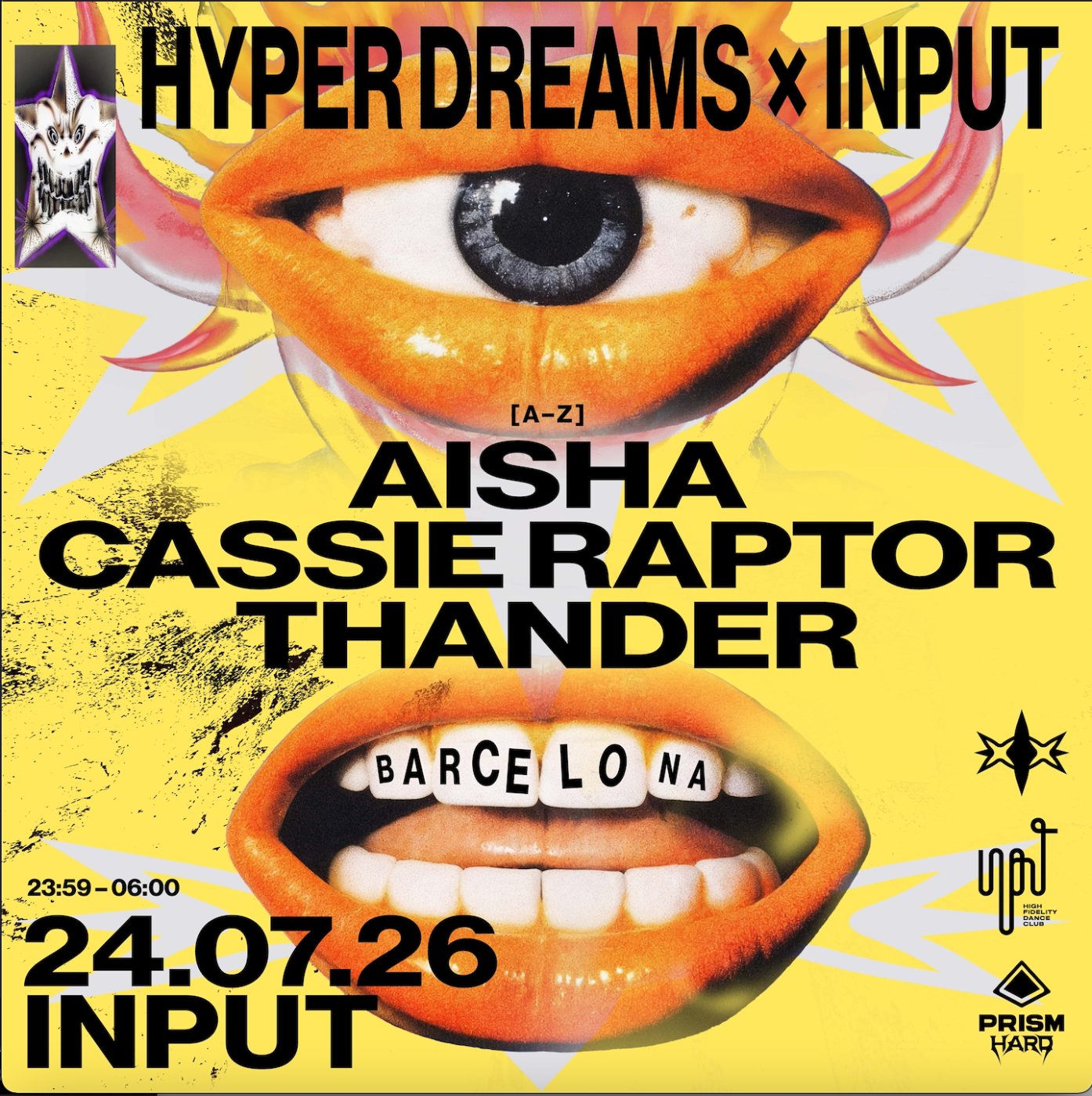 Hyper Dreams showcase with Cassie Raptor, THANDER & AISHA