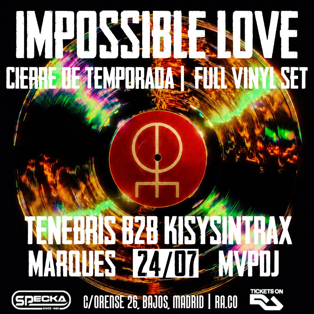 Impossible Love season closing party at Specka Madrid