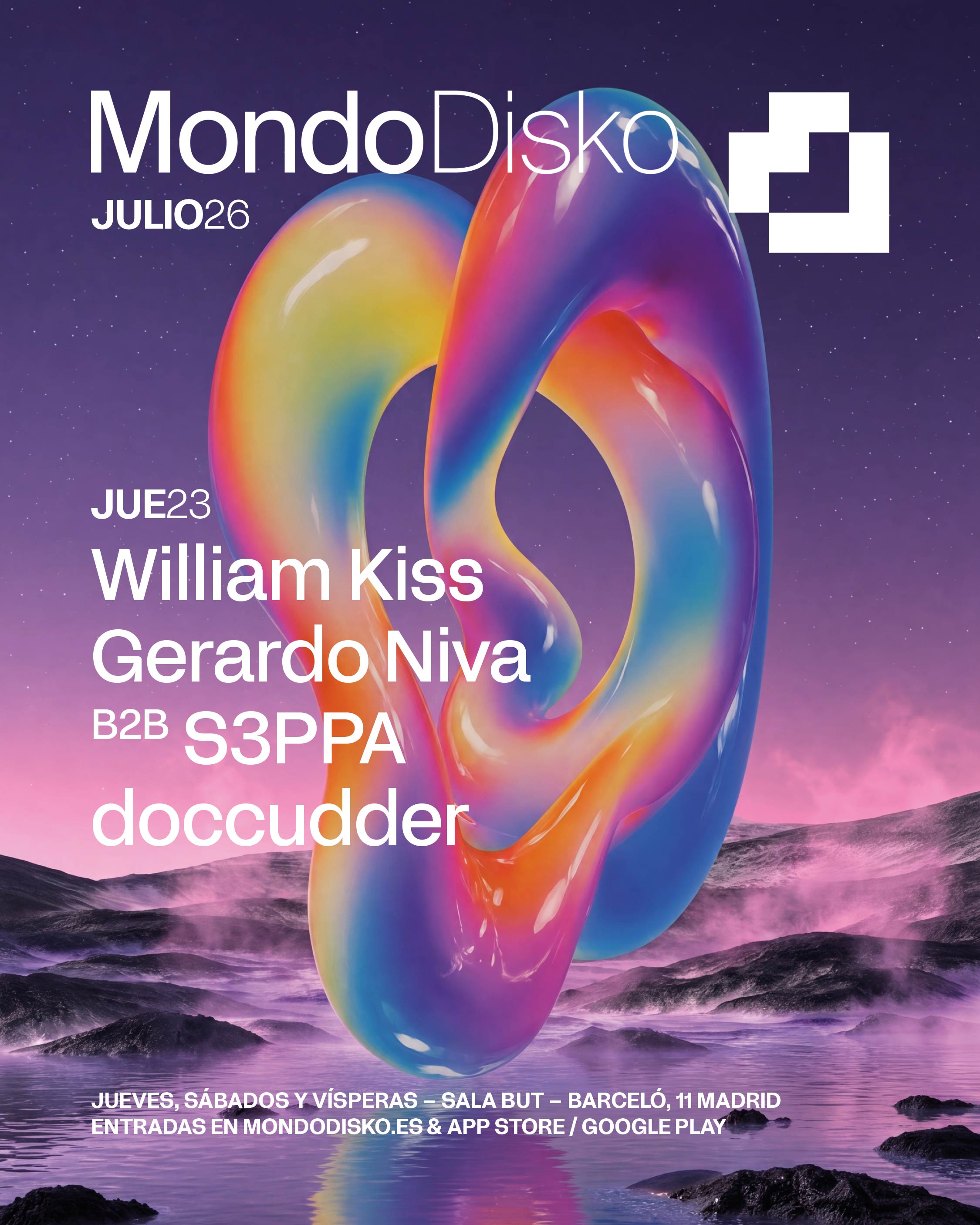 William Kiss, S3PPA, doccudder @ Mondo Disko