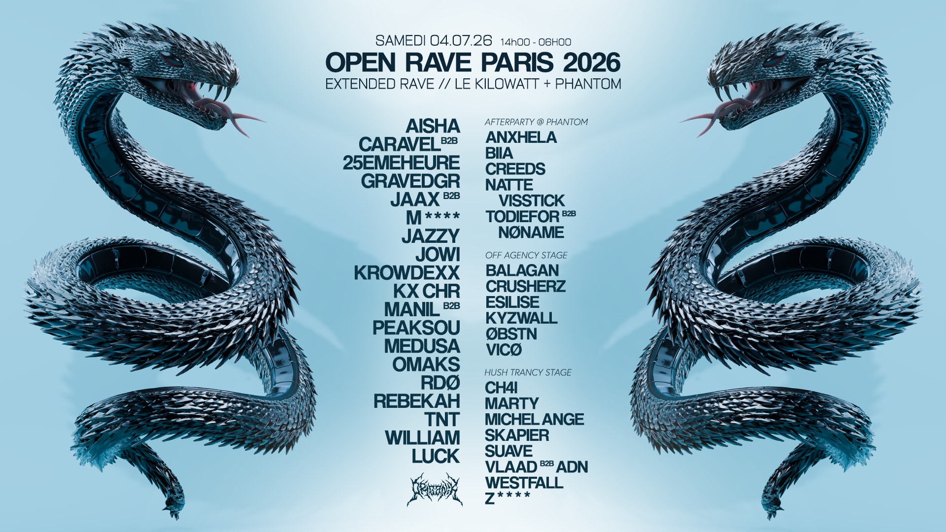 Organïk Open Rave Paris 2026 au Kilowatt