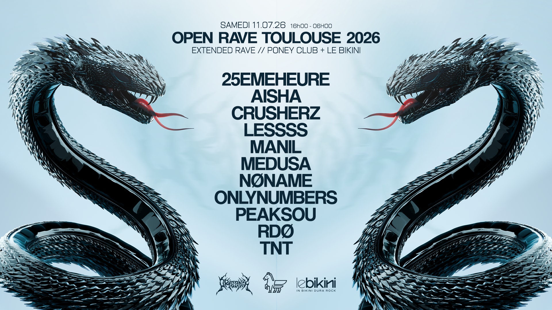 Organïk XXL Open Rave Toulouse 2026 au Poney Club