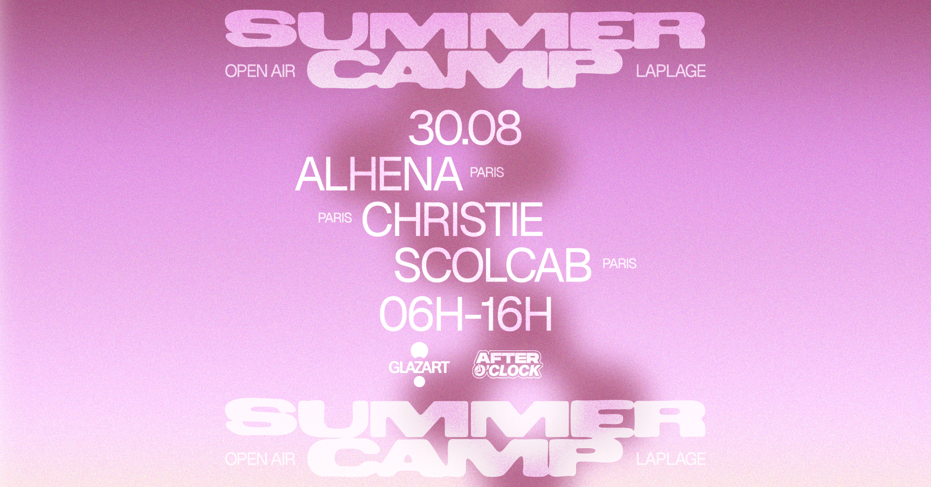 After O'Clock Summer Camp open air at Glazart La Plage, Paris, 30 August 2026