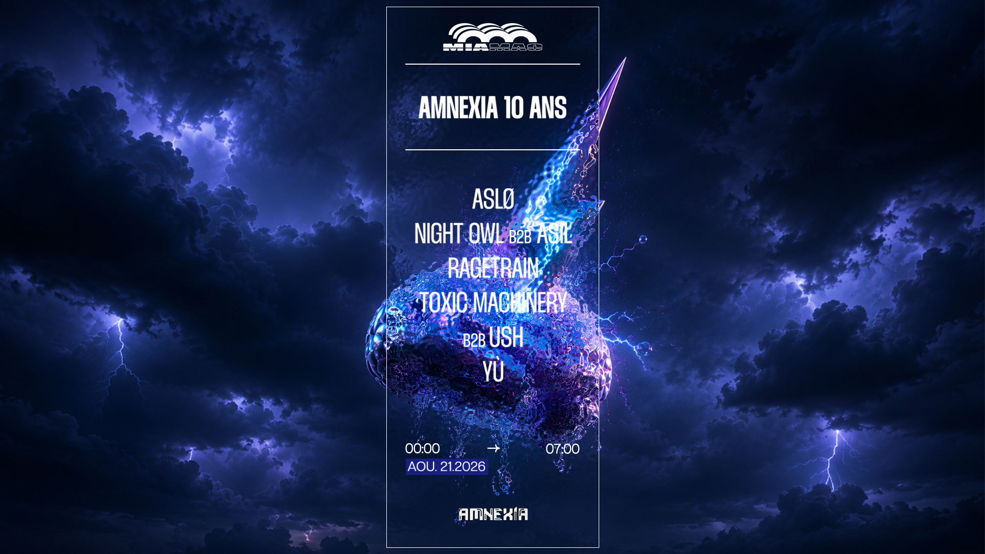 Amnexia 10 ans: Toxic Machinery b2b USH, Ragetrain & more