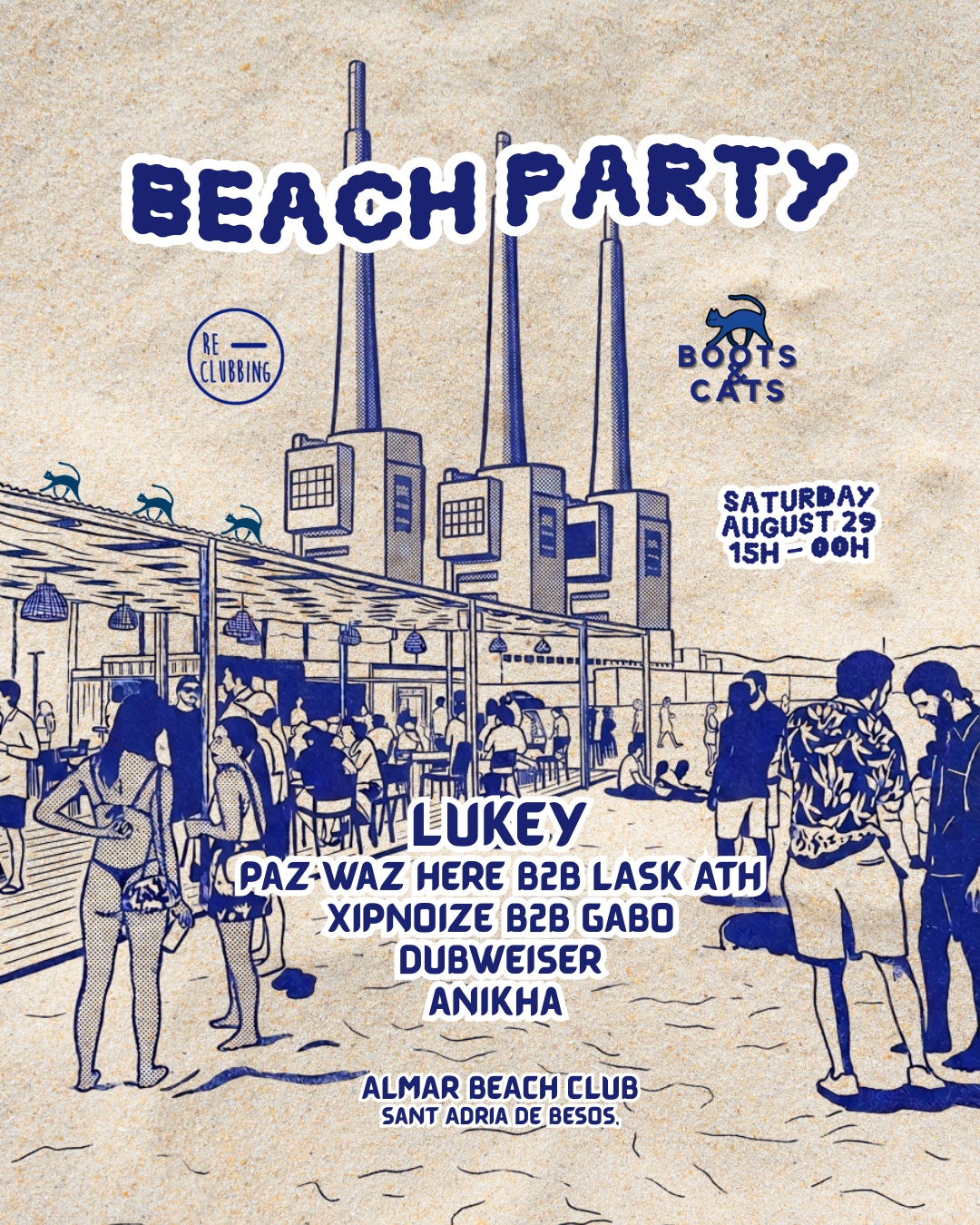 Boots & Cats x Re-Clubbing : beach party