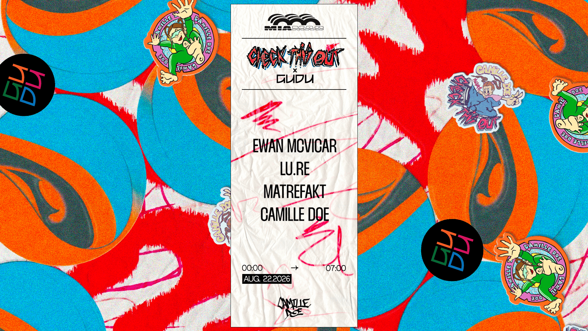 Check This Out x Gudu: Ewan McVicar, Lu.Re, Matrefakt & Camille Doe