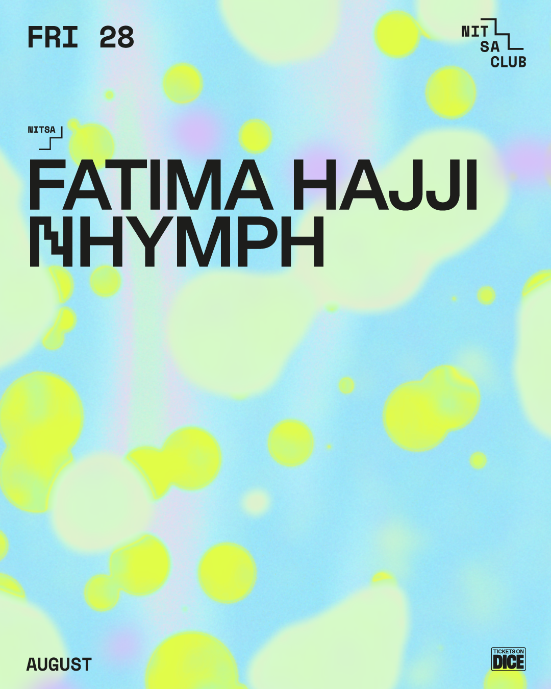 Fatima Hajji and NHYMPH at Nitsa Club Barcelona, 28 August 2026