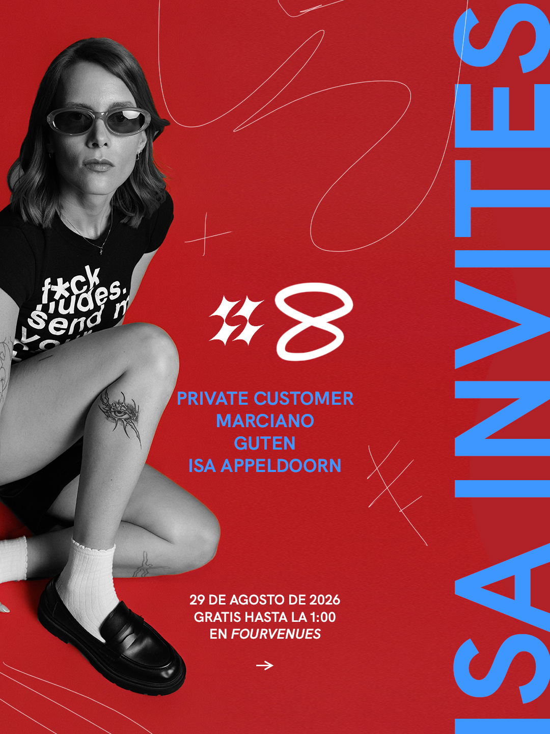 ISA INVITES at The Club, Málaga, 28 August 2026