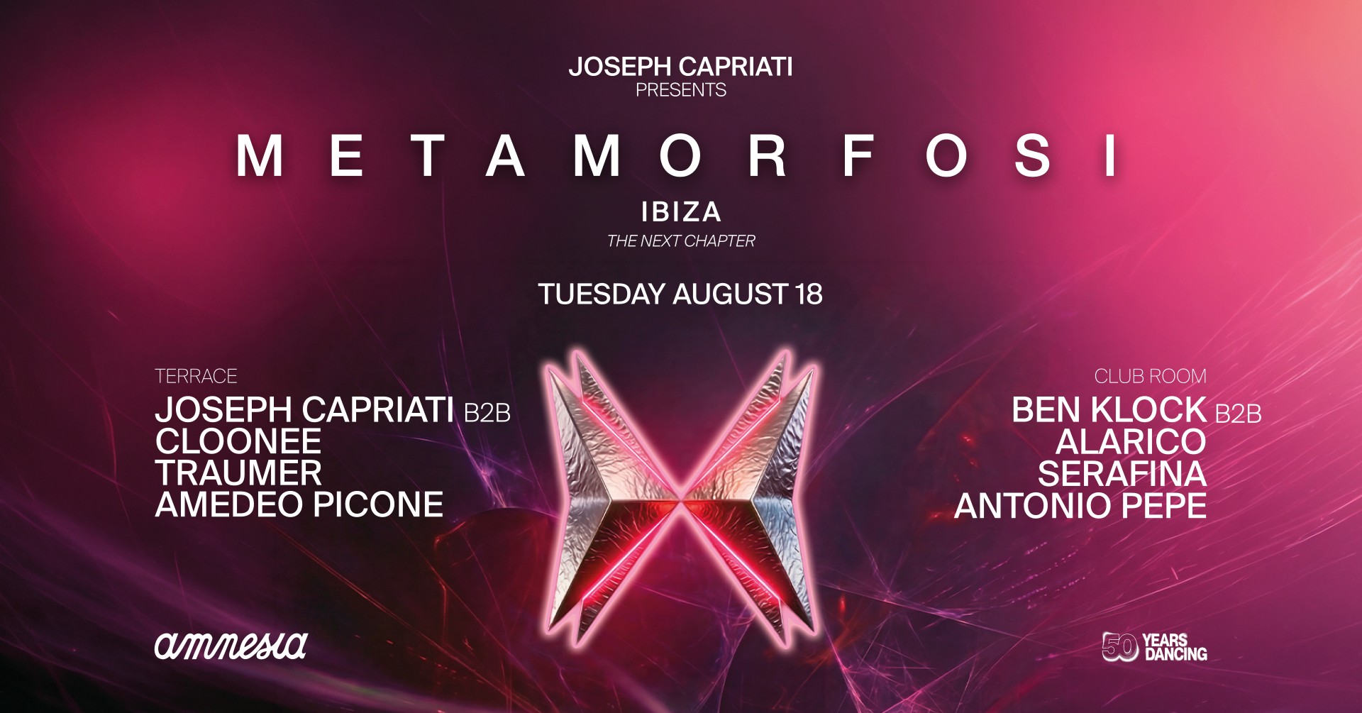 Metamorfosi : Ben Klock, Alarico, Joseph Capriati