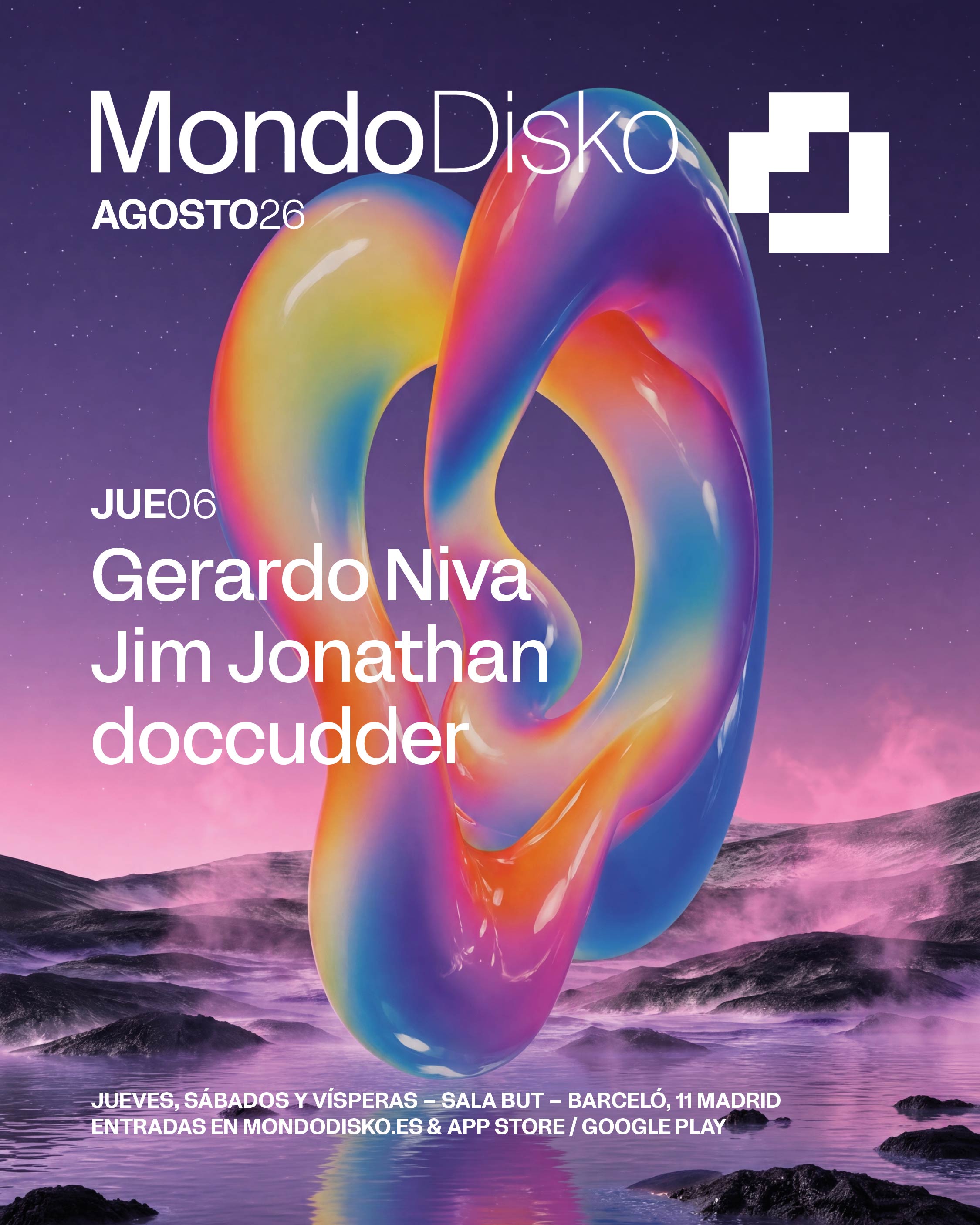 Gerardo Niva, Jim Jonathan, doccudder @ Mondo Disko