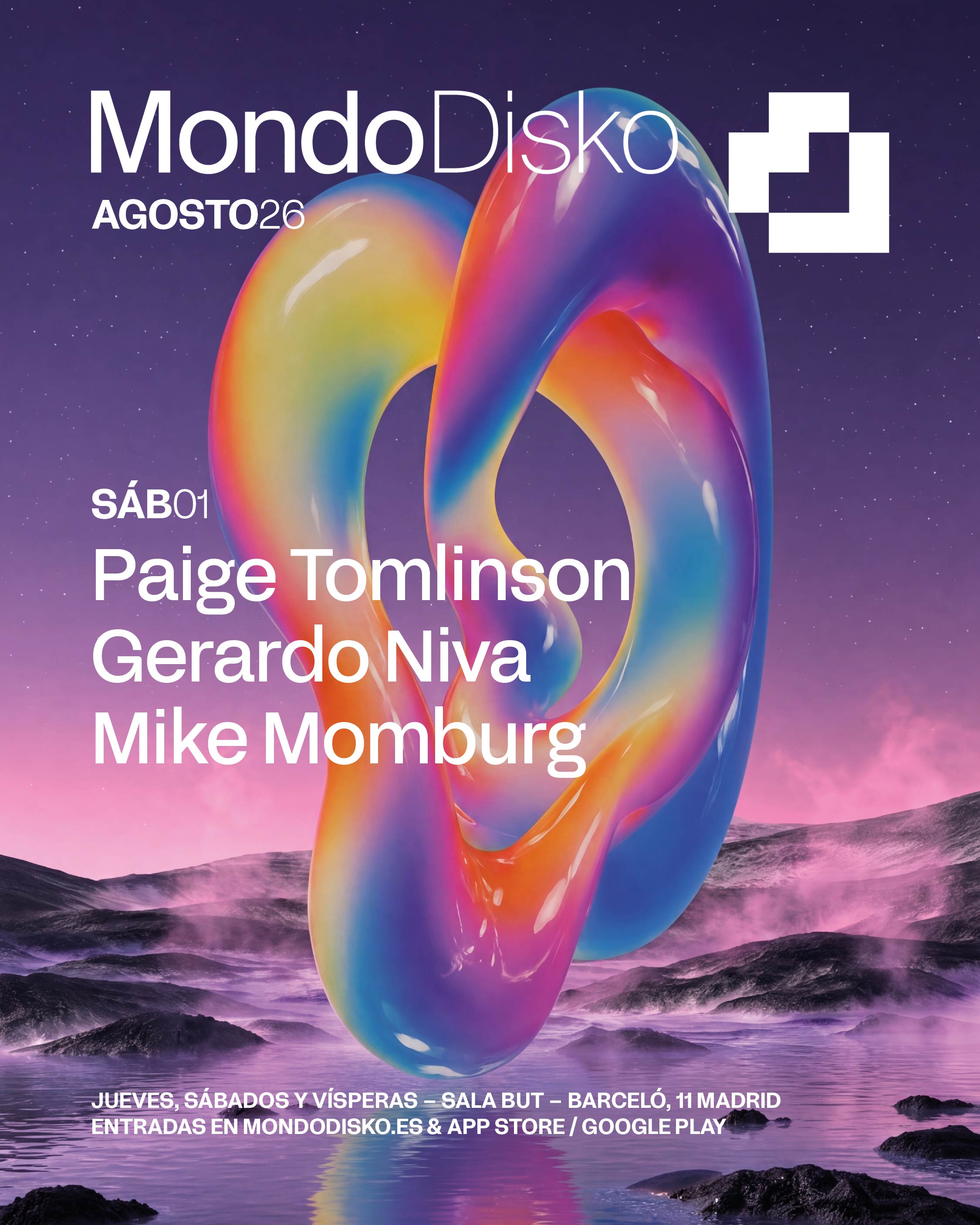 Paige Tomlinson, Gerardo Niva, Mike Momburg @ Mondo Disko