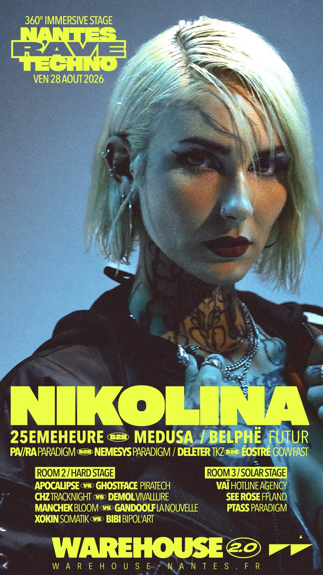Nantes Rave Techno XXL with Nikolina, 25EMEHEURE, Medusa