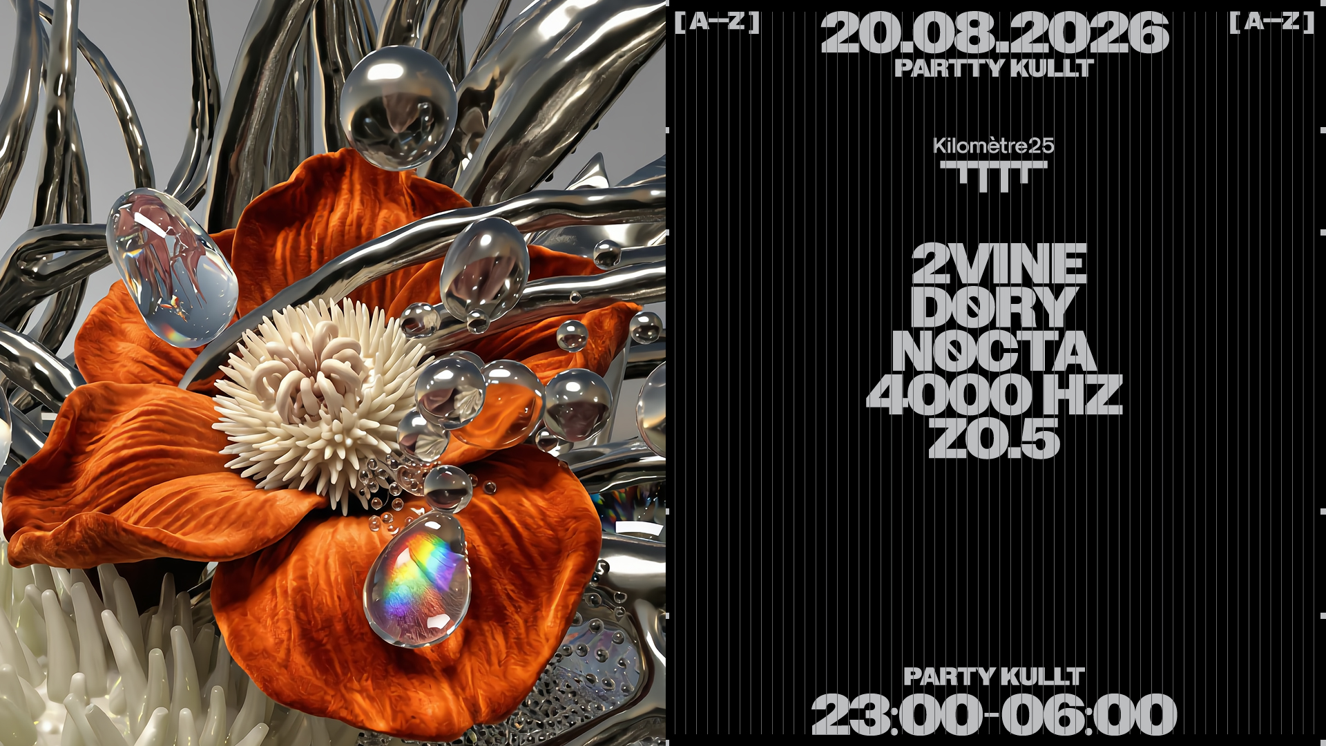 Party Kullt: 2VINE, 4000 Hz, Nøcta, Døry, ZO.5