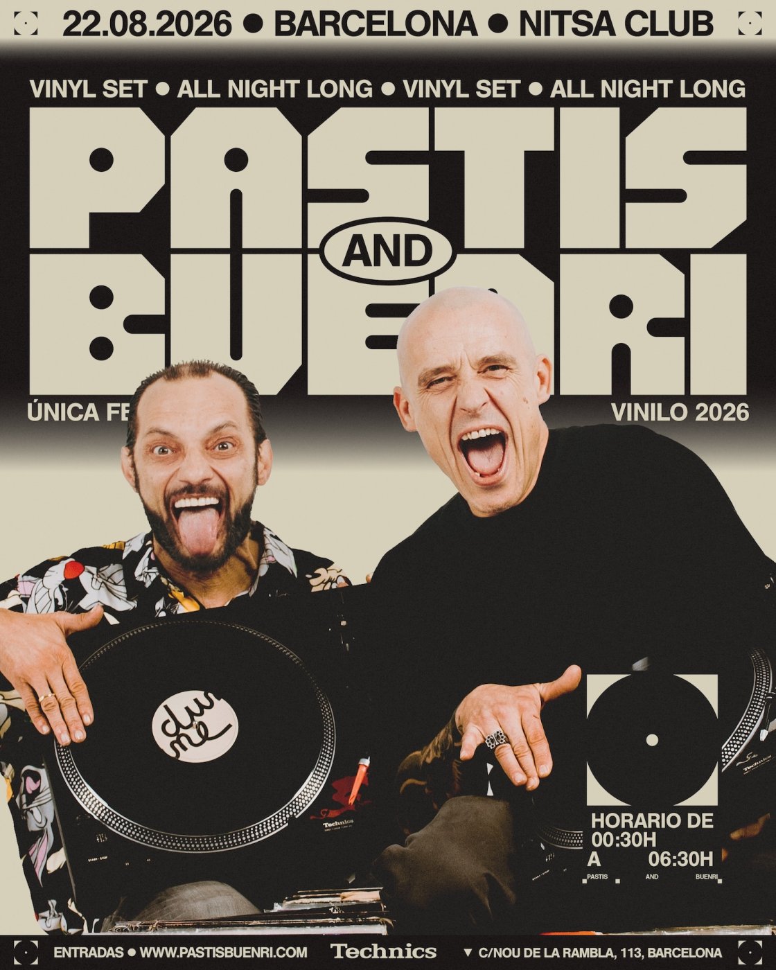 Pastis & Buenri Vinyl Set All Night Long