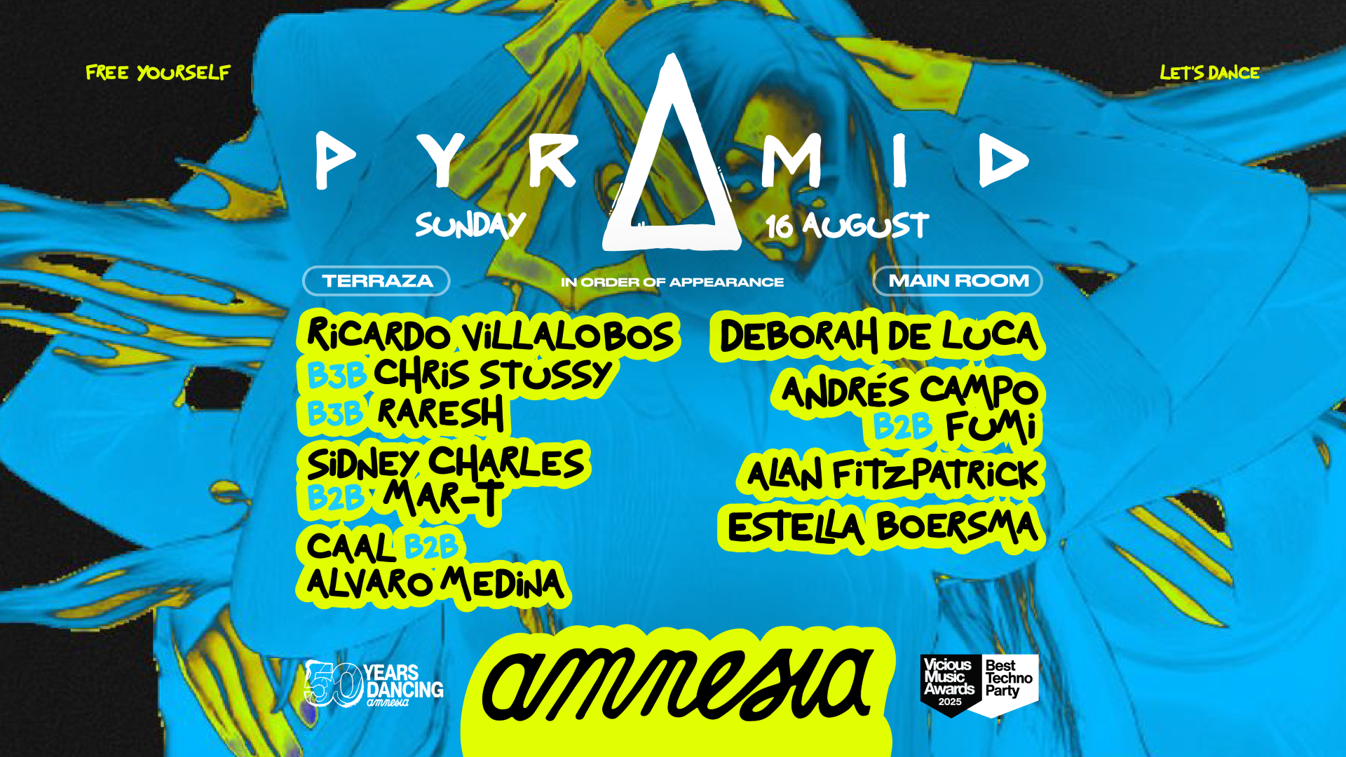 Pyramid : Ricardo Villalobos b3b Chris Stussy b3b Raresh, Deborah De Luca