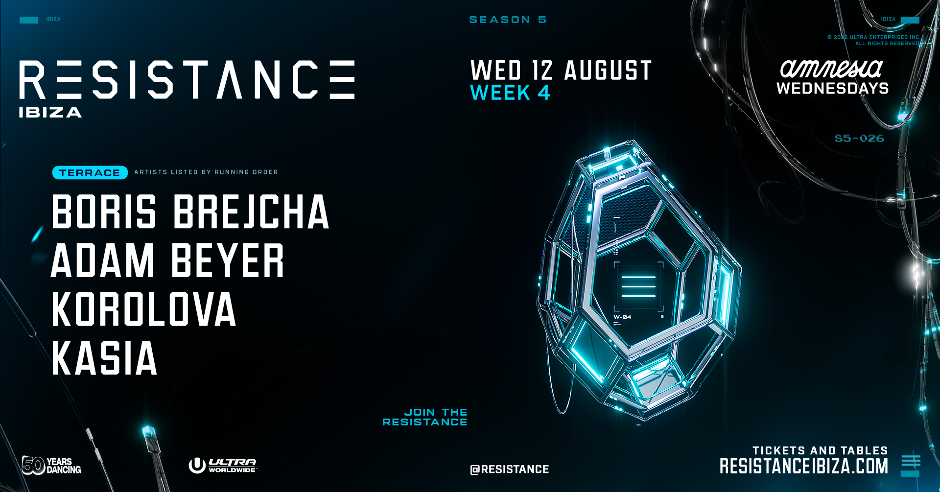 Resistance Ibiza : Boris Brejcha, Adam Beyer, Korolova