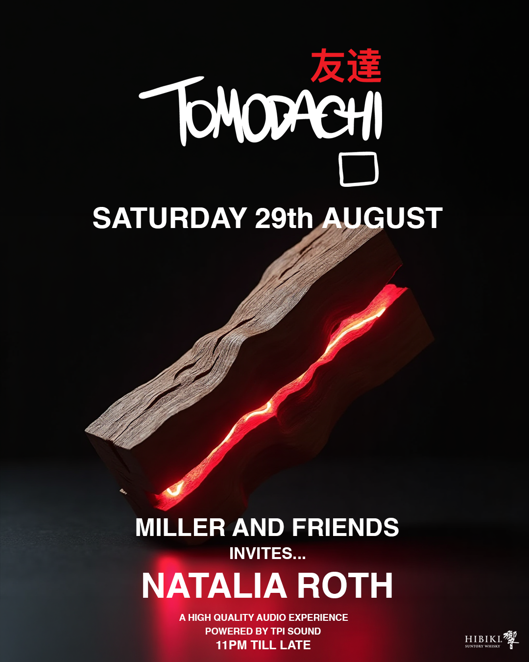 Tomodachi with Natalia Roth, Ibiza, 29 August 2026