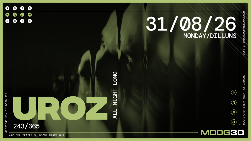 uroz at Moog Club Barcelona, 2026-08-31