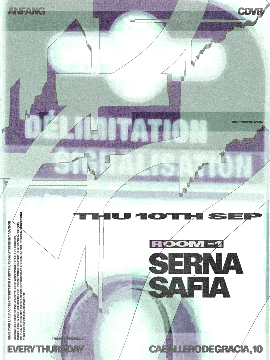 Anfang with SERNA and Safia at Cadavra, Madrid, 10 September 2026