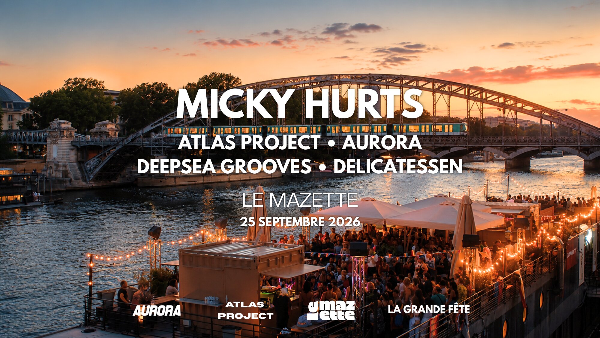 Aurora and Atlas Project with Micky Hurts at Le Mazette, Paris, 25 September 2026