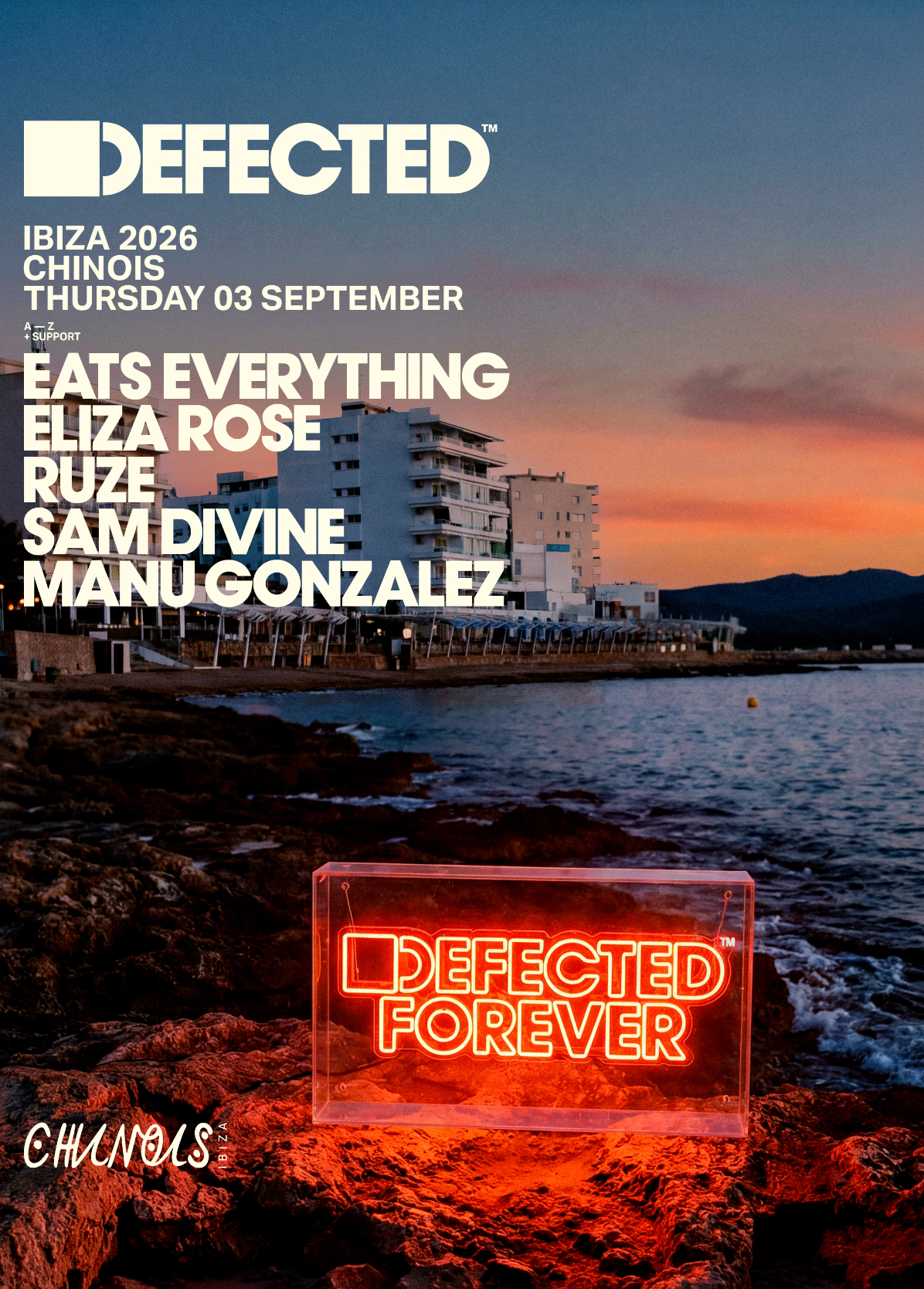 Defected at Chinois Ibiza, 3 September 2026