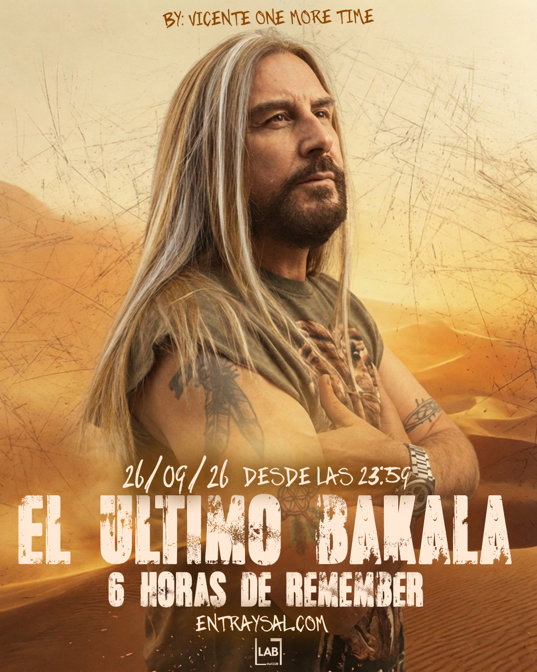 El Último Bakala by Vicente One More Time at LAB theCLUB Madrid, 26 September 2026
