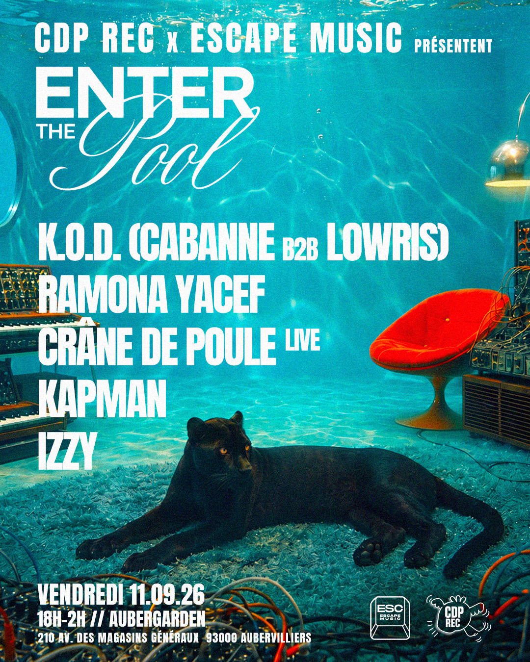 ENTER THE POOL : KOD, Ramona Yacef, Crâne de Poule
