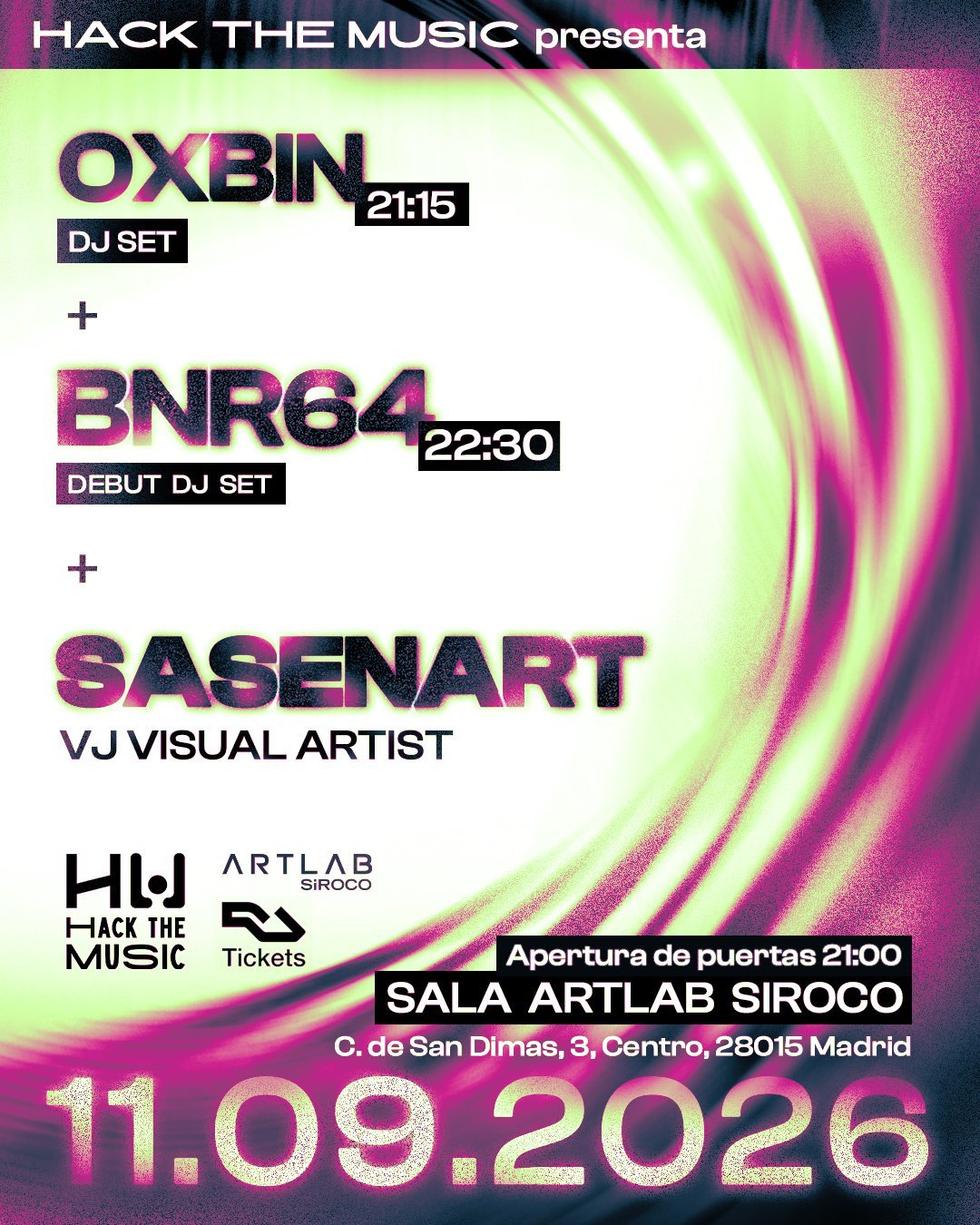 Hack the Music : Oxbin, BNR64, Sasenart