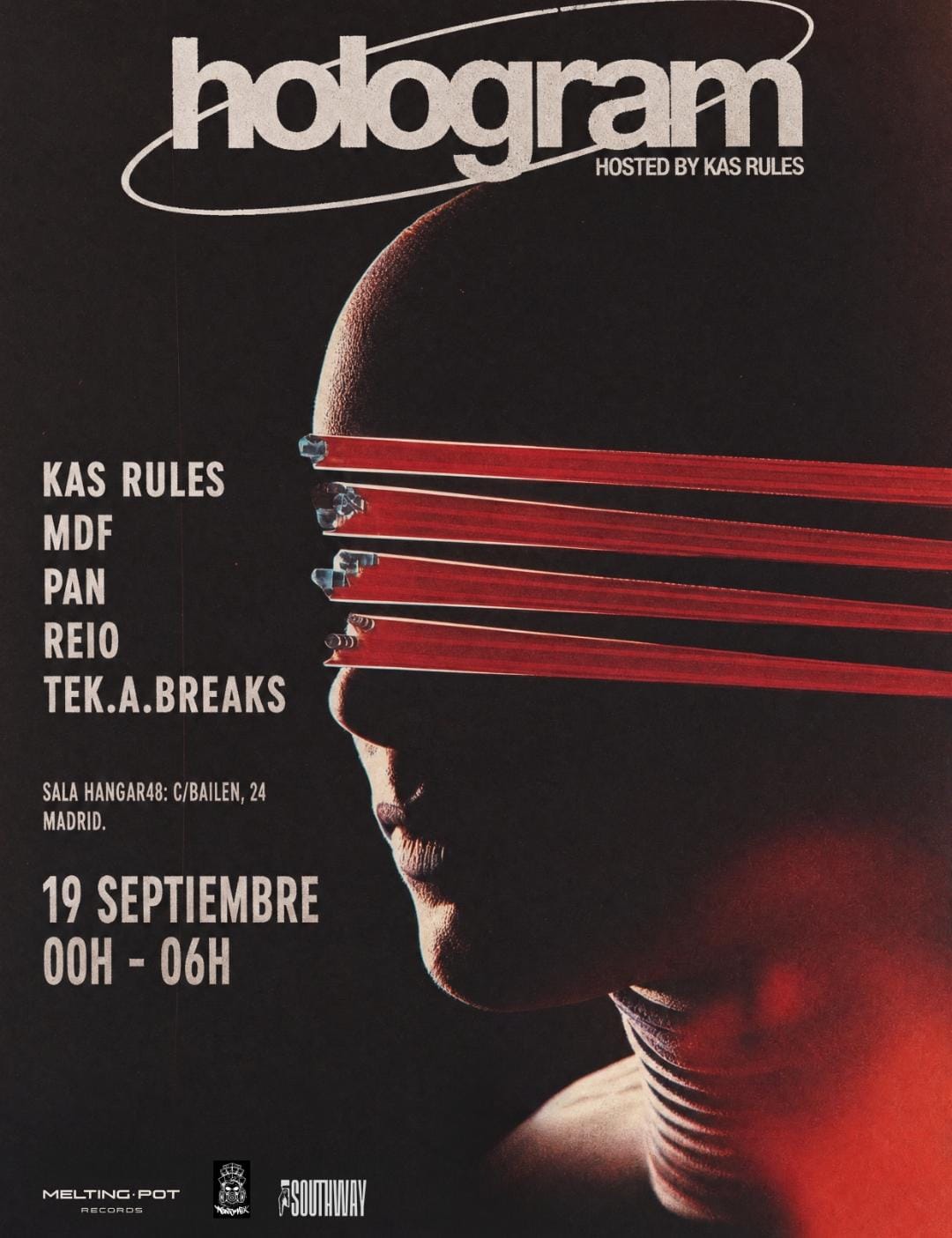 HOLOGRAM hosted by Kas Rules at Hangar48, Madrid, 19 September 2026