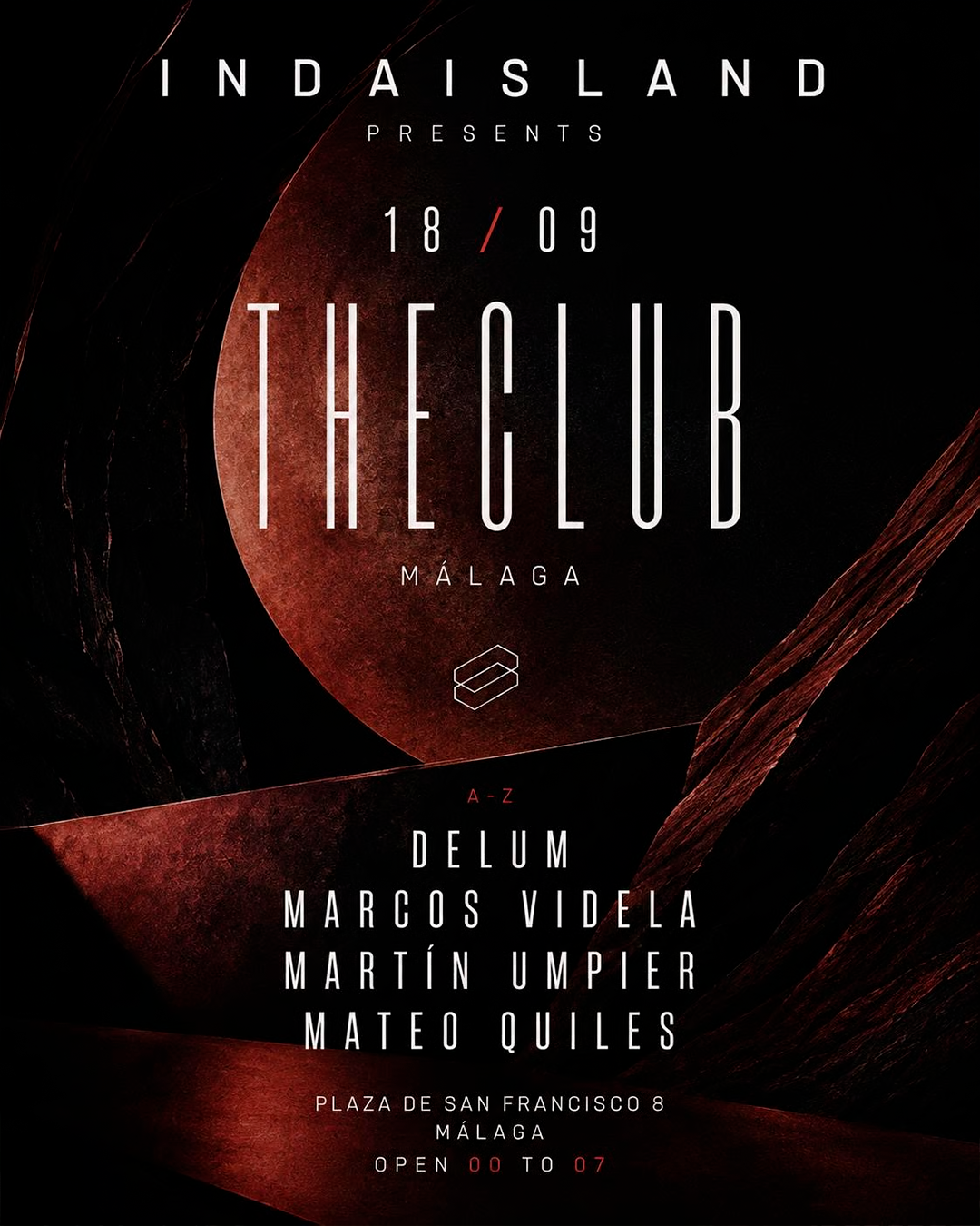 IN DA ISLAND: MARTÍN UMPIER · DELUM · MARCOS VIDELA · MATEO QUILES