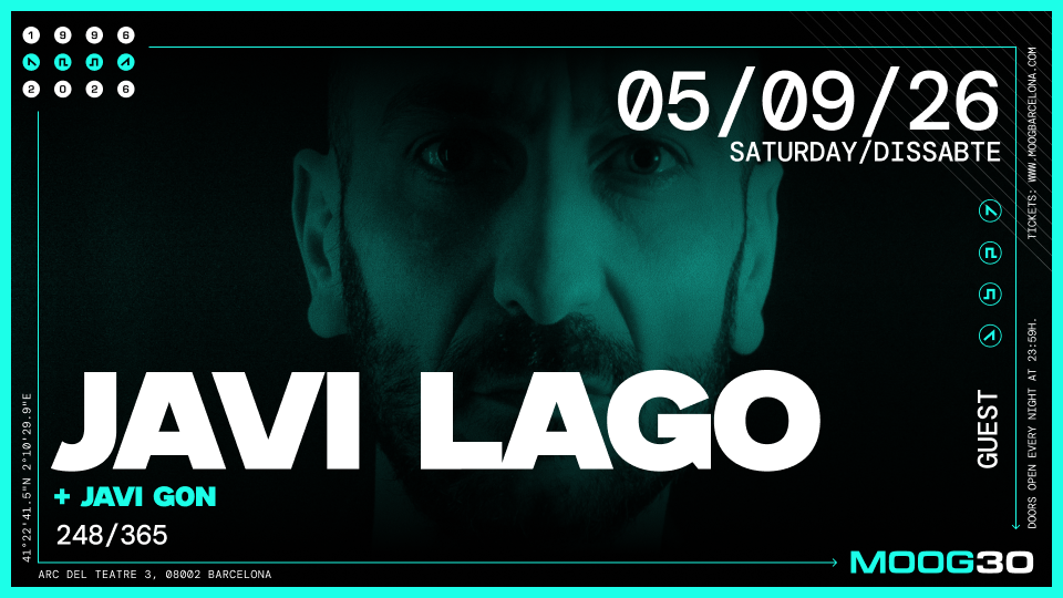 Javi Lago + Javi gOn at Moog Club Barcelona, 2026-09-05