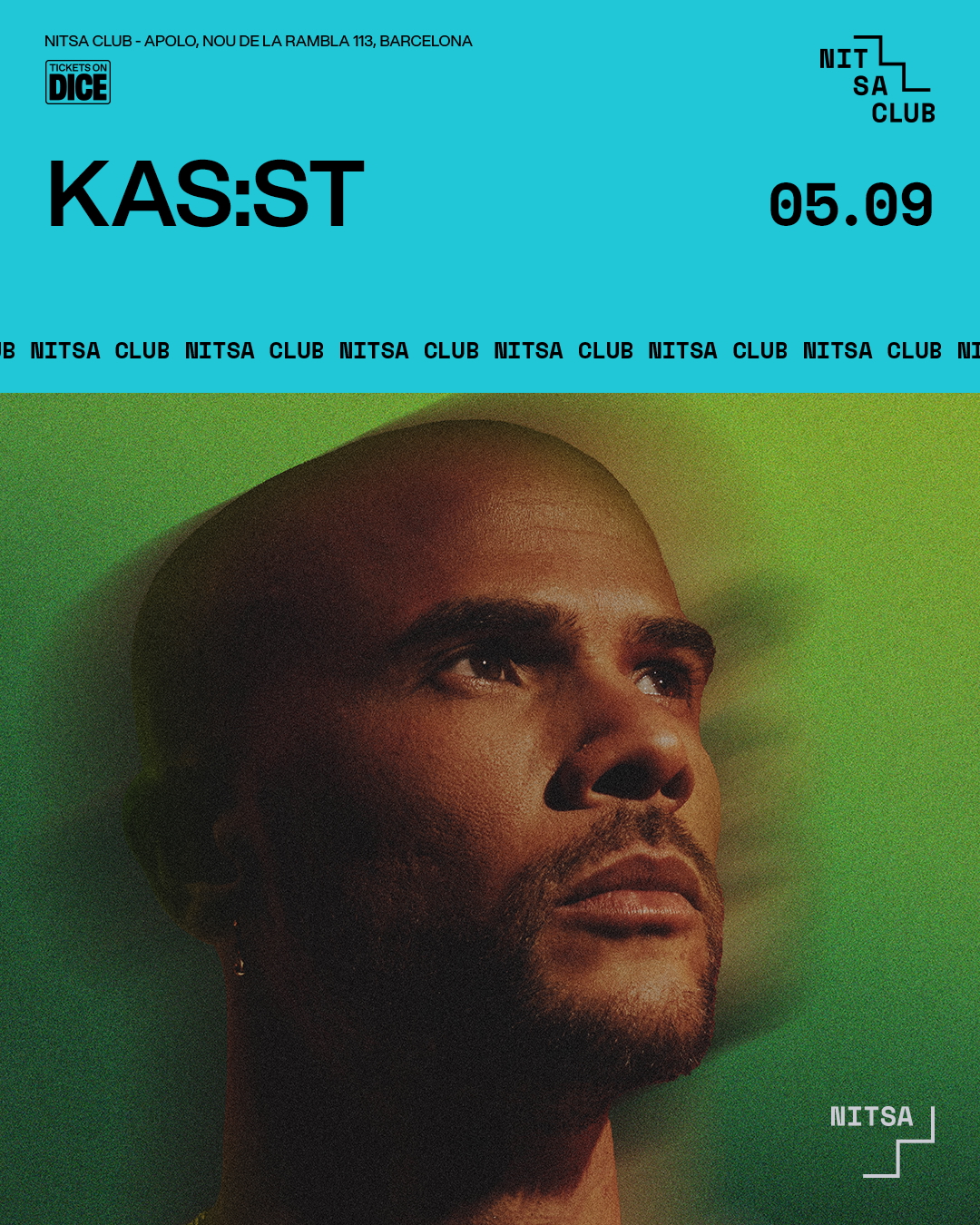KAS:ST at Nitsa Club Barcelona, 5 September 2026