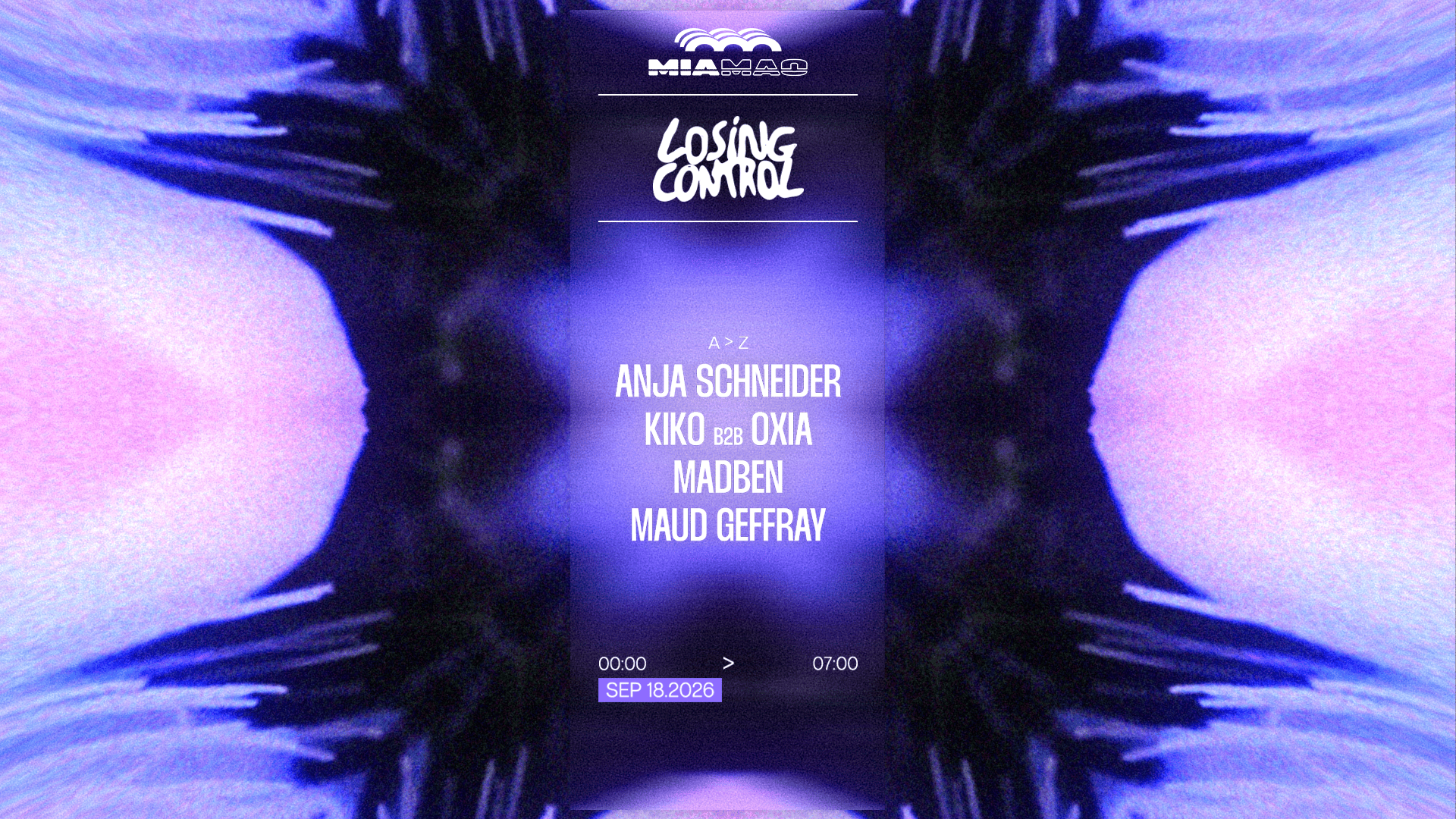 LOSING CONTROL, Anja Schneider, Mia Mao Paris, 18 September 2026
