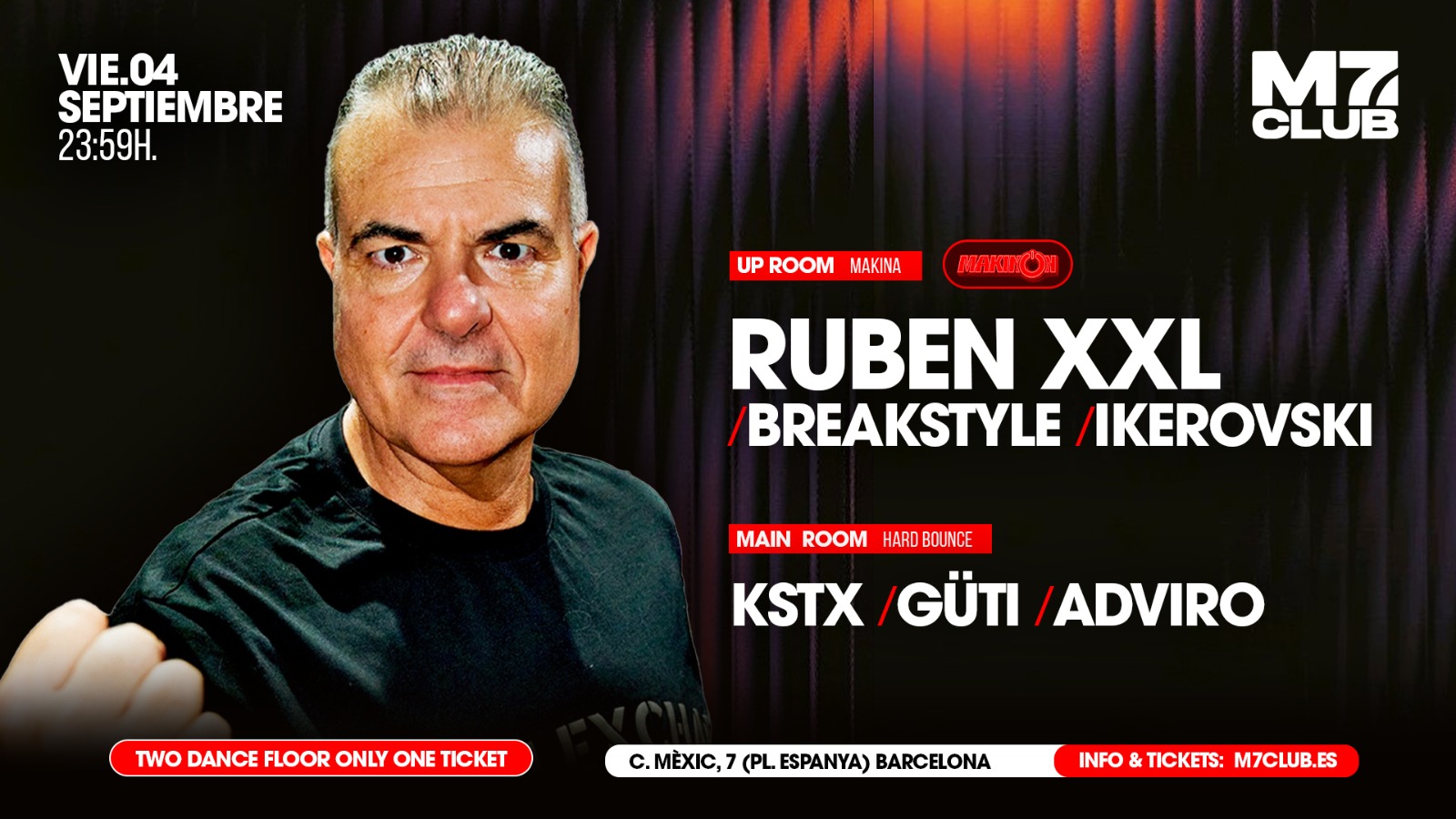 M7 presenta Ruben XXL, BreakStyle, Ikerovski