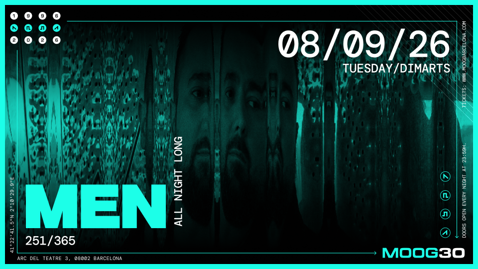 Men (L-Men-T) at Moog Club Barcelona, 2026-09-08