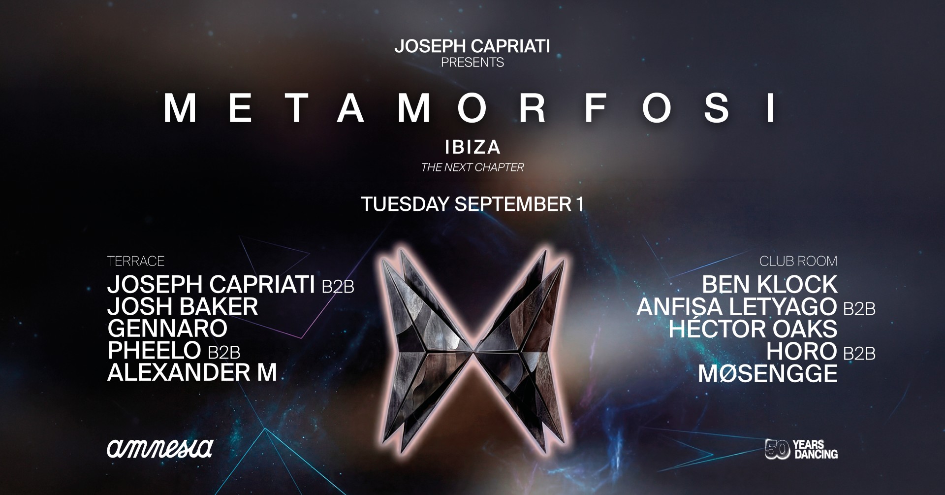 Metamorfosi : Ben Klock, Anfisa Letyago, Héctor Oaks