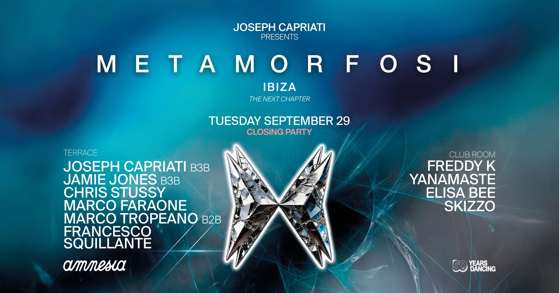 Metamorfosi closing : Freddy K, Jamie Jones, Chris Stussy