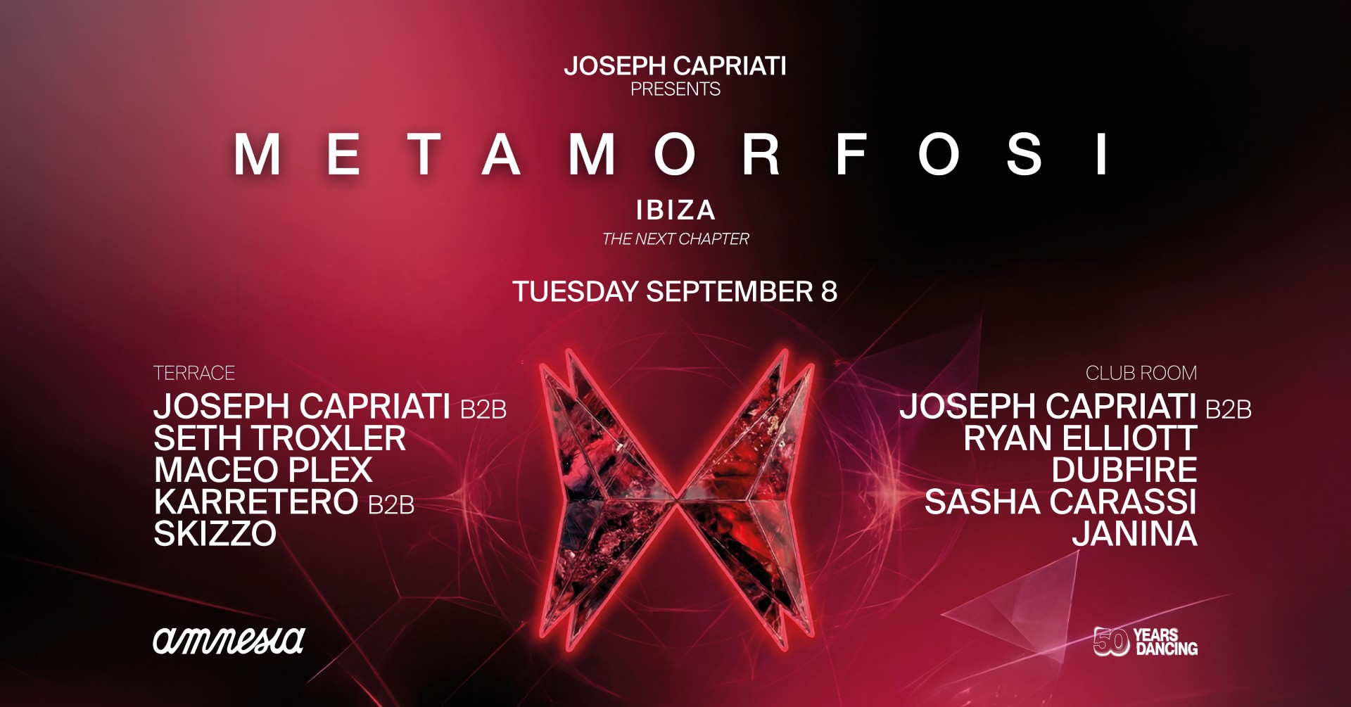Metamorfosi : Dubfire, Maceo Plex, Seth Troxler