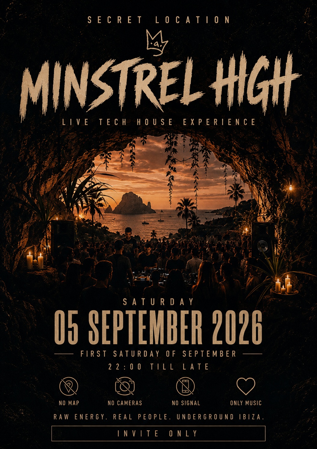Minstrel High at a secret Ibiza location, 5 September 2026