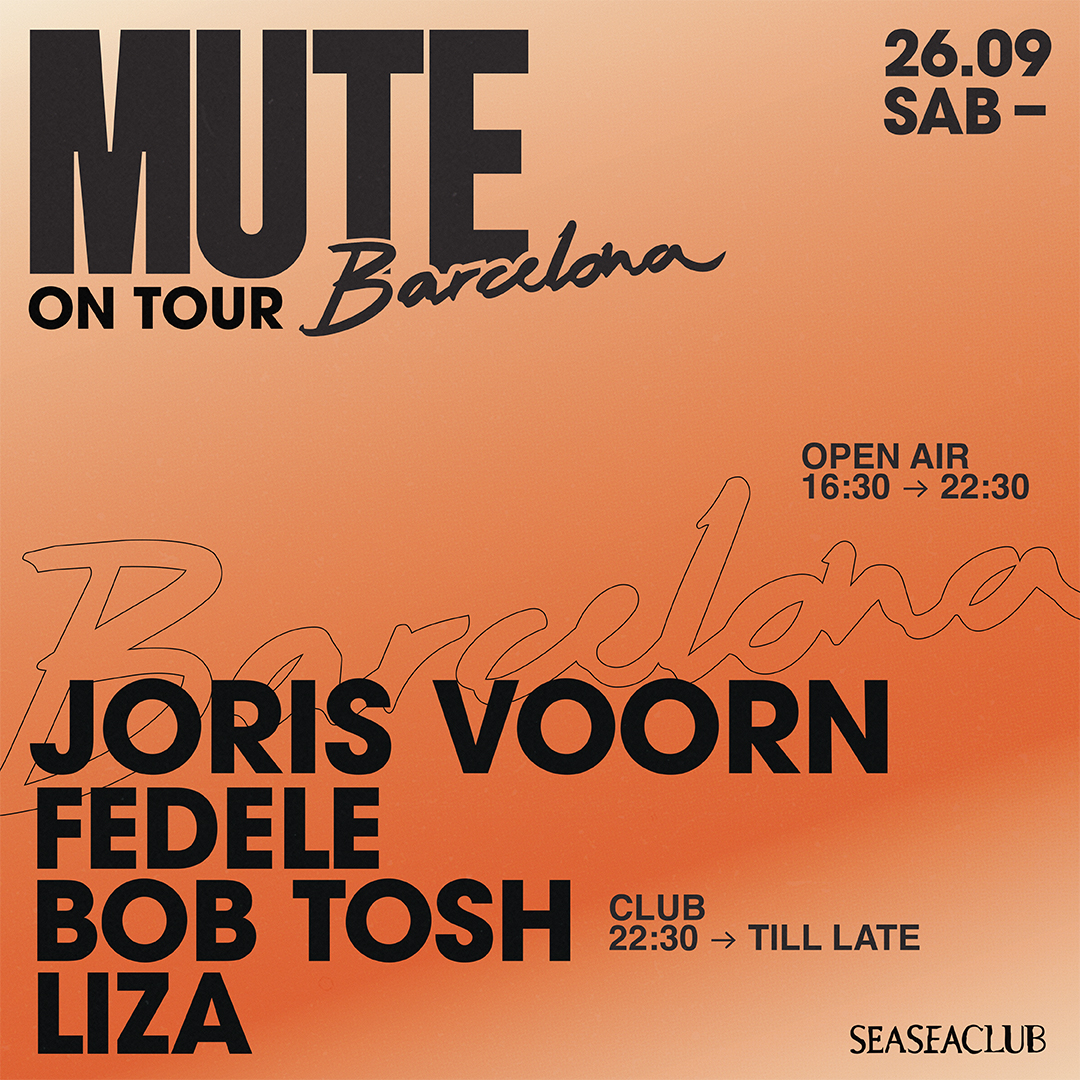 MUTE presents Joris Voorn at Seaseaclub, Barcelona, 26 September 2026