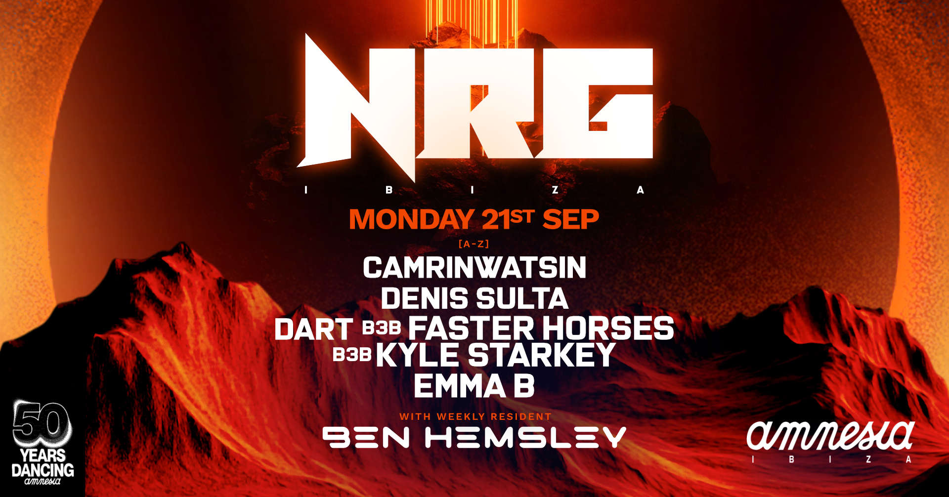 NRG : Denis Sulta, Faster Horses, Ben Hemsley