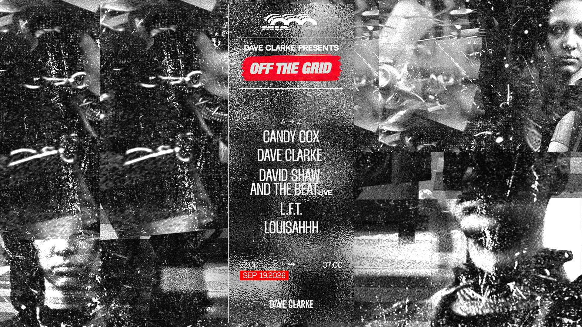 OFF THE GRID, Dave Clarke, Mia Mao Paris, 19 September 2026