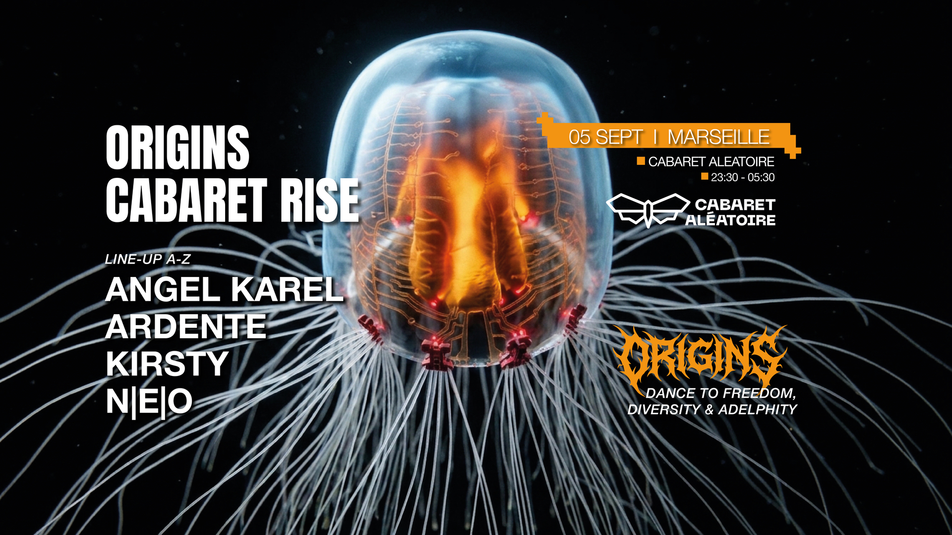 Origins : Cabaret Rise Marseille : affiche officielle