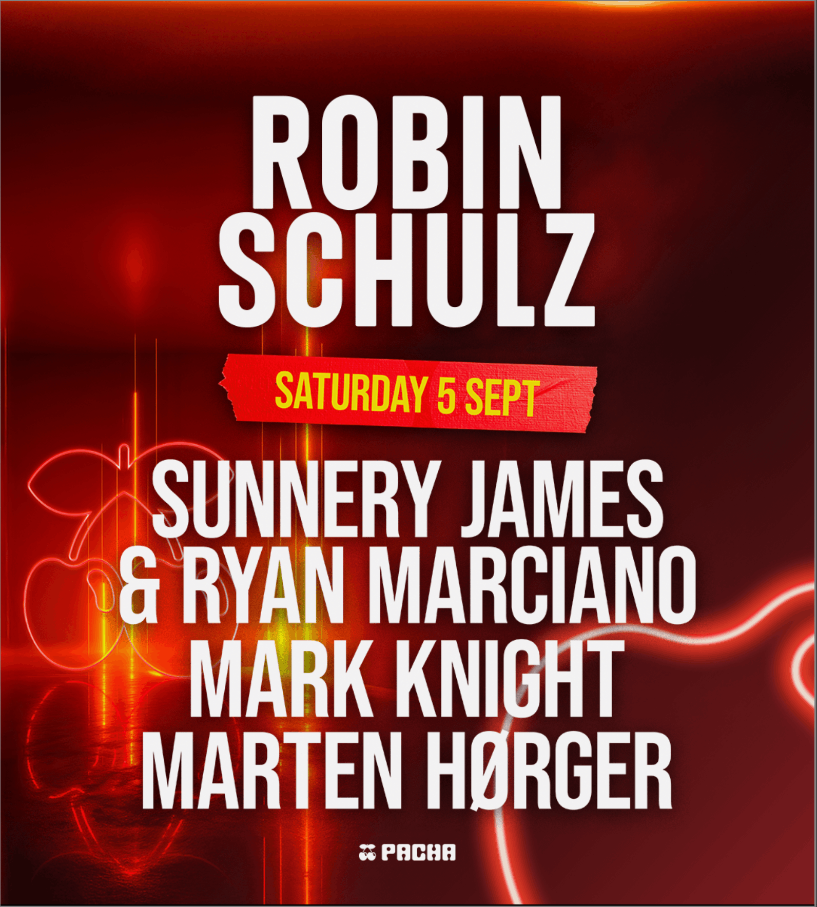 Pacha with Robin Schulz, Ibiza, 5 September 2026